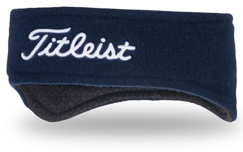 Titleist Ohrbügel aus Merinowolle, Marineblau/Weiß