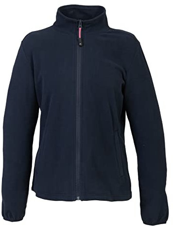 Niscioma Felpa Zip Intera Donna - Maglia Tuta Felpata Invernale Maglie Senza Cappuccio Tinta Unita, Felpe da Lavoro Micropile antipilling 100% polyestere con Tasche Polsini Elasticizzati, Cop Lady