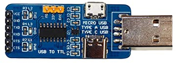 sb components USB to TTL Serial Converter Adapter with CH340 Chip USB-TTL Adapter Compatible with Windows 11, 10, 8, 7, Linux, Mac OS, etc.