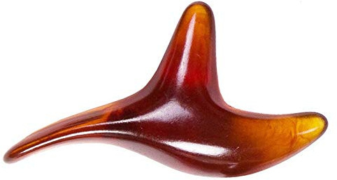 Zunedhys Resin-Wachs Dreifach-Eckige Fuß-Massagegerät Körper-Massagestein SPA