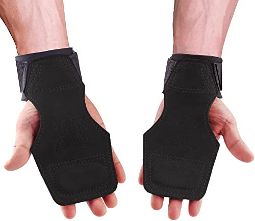 TAVIEW Handgelenkbandagen für olympisches Gewichtheben, Powerlifting, Bodybuilding, Funktionelles Krafttraining, Crossfit, strapazierfähige aus Baumwolle, Paar, Einheitsgröße, Schwarz (Tiger)