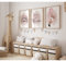 MeinBaby123® 3er Set DIN A2 Poster | Kinderzimmer Wandposter Premium | Deko Bilder | Fuchs & Luftballon Rosa
