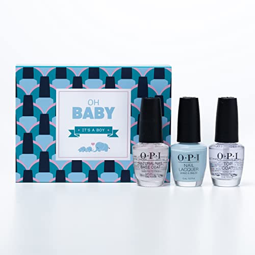 OPI Classic Nail Polish, Long-Lasting Luxury Nail Varnish, Original High-Performance, It's A Boy Gift Set, 3 x 15ml