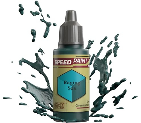 The Army Painter Speedpaint 2.0 Raging Sea, Einzelne Acrylfarbe, ungiftig, Ein-Anstrich-Kontrastlösung für Fantasy-Tabletop-Miniaturen, 18ml