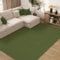 TAPISO Mono Teppich Kurzflor Indoor Outdoor UV-beständig Grün Khaki Einfarbig Wohnzimmer Schlafzimmer Kinderzimmer Modern Design ÖKO-TEX 140 x 200 cm