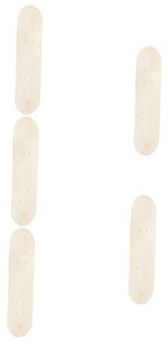 Kisangel 5St DIY & Handwerk Skateboarddecks bemalen Holzdekor Skateboard malen Skateboard zum Selbermachen Junge leeres Brett Spielzeug Material 15c Kunsthandwerk Ahorn