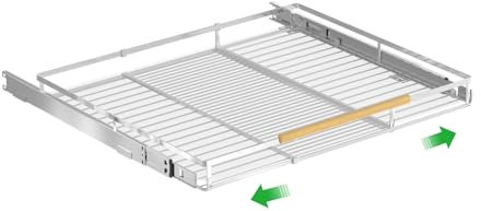 Verbrauchbare ausziehbare Schrank-Organisator Edelstahl schwere Aufgabe ausziehbare Schublade Regal unten montiert für Küche Speisekammer Schrank unter Waschbecken Veranstalter, Chrom