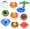9 Pièces Porte-gobelets gonflables, Porte-gobelets Gonflables pour Piscine, Gonflable sous-Verres Flottant Piscine, Porte-Boissons gonflables pour Piscine, pour Les Pool Parties, Pool Party d'été