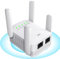 Répéteur WiFi, Booster WiFi Extender, Amplificateur de Signal WiFi, 4 antennes, 2 Ports LAN, Couverture jusqu'à 200sq Amplificateur WiFi pour la Maison et Le Bureau, Facile à,WiFi-Blanco