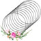 Yimomoyi Metallring 30cm, 10 Stück Metallringe zum Basteln, Dekoringe zum Hängen für Hochzeitskranz, Makramee Ring, Wickeltechnik, Traumfänger Ringe, Floristik, Hoops Drahtring (Schwarz,30CM)