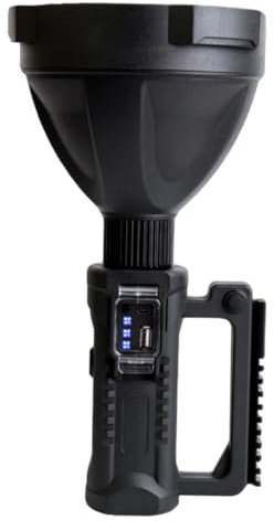 ORFOFE 1 Stück Außenlaterne LED Scheinwerfer Kunststoff LED Wiederaufladbar Outdoor Notlicht Schwarz