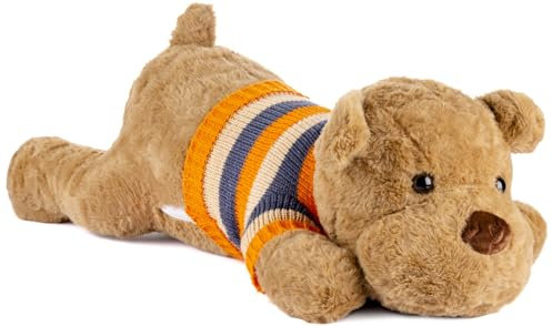 Gustaw Teddybär Groß XXL Hund Dexter- Plüschbär, Kuschelbär XXL Plüschtier, Spielgefährte und Deko in einem - Stofftier, Plüschtier Kuscheltier Teddy Bear. (Braun, 150cm)