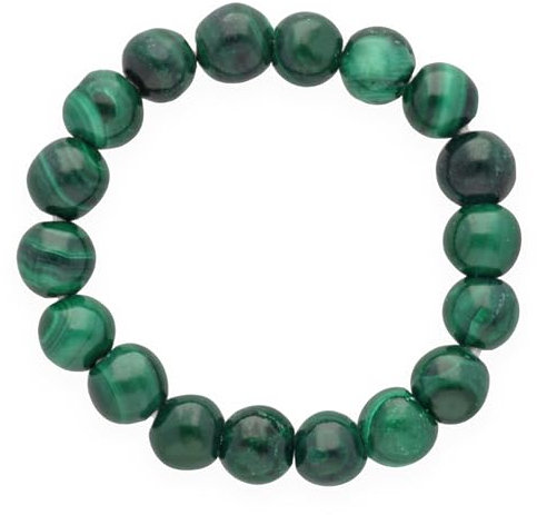 Lebensquelle Plus Mini Kugel Ring | 4mm | Hochwertiger Edelsteinring (Malachit, 55-57)