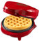 Bestron Piastra per Waffle in Edizione Natalizia, Edizione Limitata, Macchina per Waffle con Rivestimento Antiaderente, per Natale, Feste o come Regalo, Dimensione Waffle 10 cm, Colore: Rosso opaco