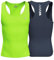 Lo.gas Rennrad Trikot Herren Ärmellos, Radtrikot Leichtgewicht und Atmungsaktiv, Fahrradtrikot mit Gesäßtasche, 2er Pack Grün+Graublau XL
