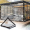 Sunshine Smile - Bâche transparente pour l'extérieur - 3,5 x 4 m - Protection contre la pluie - Bâche imperméable et anti-UV - Étanche à l'air - Avec œillets