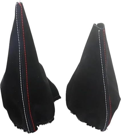 Palanca Pomos Cambios para BM&W E30 E34 Z3 E46 E36 Perilla Cambio Marchas Coche Palanca Cubierta Bota Gaitor + Cambios De Bota De Freno De Mano Perilla