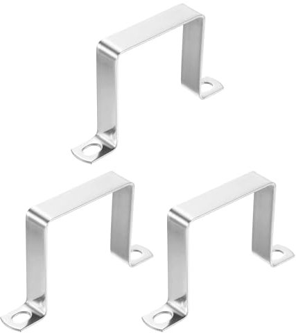 QUARKZMAN 3 Stück Kabelschellen zum Schrauben, U-Rohrschellen passend für 70 * 70mm Durchmesser Rohrschelle befestigungsschelle für Pipeline elektroleitung leerrohre aus 304 Edelstahl
