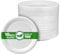 Disposable Paper Plate 10 Inch Heavy Duty Strong Bagasse Compostable Eco-Friendly Natural Sugarcane Fibers Round Plates for Hot & Cold Food Catering BirthdayDinner Party Office Picnic BBQs 50 Plates
