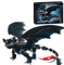 Technik Night Black Ohnezahn Drache Bausteine Set, STEM Drache Bausteine Actionfiguren Night Dragons Modell, Geschenk für Filmfans und Erwachsene und Kinder, 1026 Teile
