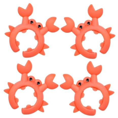 MAGICLULU 4pcs Crab-shaped Kitchen Spoon Holder Spatula Rack Cooking Spoon Rest for Countertop Kitchen Utensil Rack Multi-function Utensil Stand