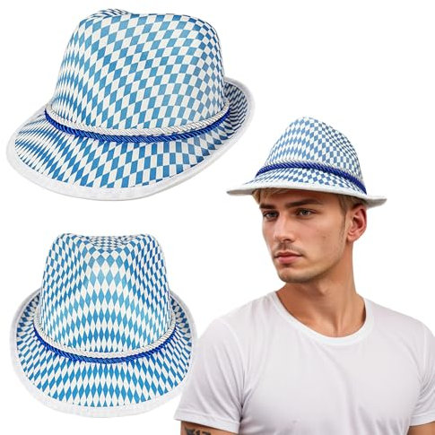 Oktoberfest Hut, Trachtenhut Herren Damen Feder, Funky Langlebig Oktoberfest Damen Accessoires Kopfbedeckung Festival Unisex Trachten Hut Bayern Filzhut Modern Jagdhut Mit Feder Für Bierfest Party