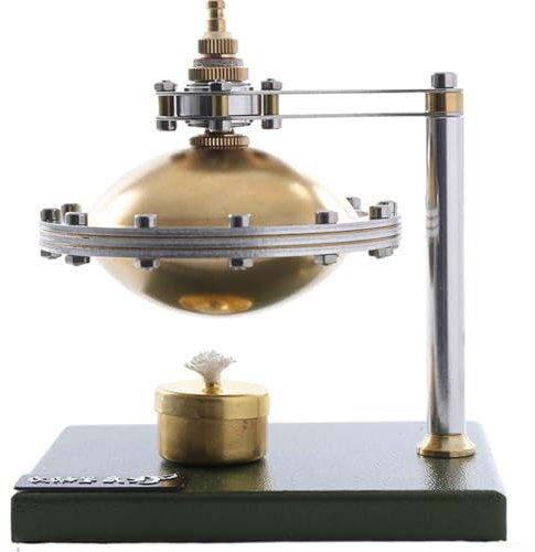 DIY unassembled steam flying saucer, Engine Motor Hot Air, all-metal physics science experiment toy for Teacher Student Adult Birthday Christmas