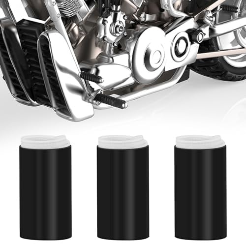 HINGTAI 3 protectores de zapata de cambio de motocicleta, funda de silicona retráctil para palanca de cambios, evita rozaduras y suciedad, fácil instalación.