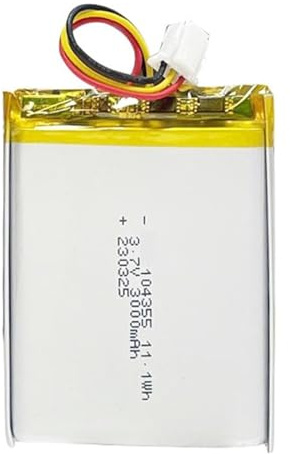 104355 3,7 V 3000 mAh 1 pezzo