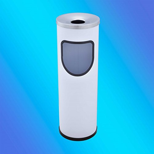 Jofel AL70200N Cenicero Papelera Pintada Redonda, Negro