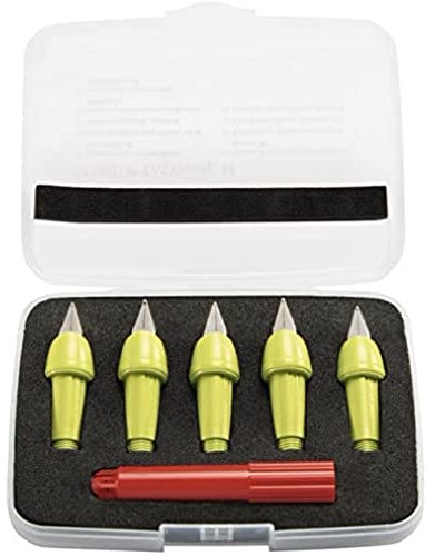 Schreibsystem für ergonomischen Schulfüller mit Standard-Feder M - STABILO EASYbirdy in gelb – 5er Pack