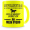 Samunshi® Tasse Pferd mit Spruch Pferde Mädchen Geschenk Kaffeetasse Tassen Geburtstag Kaffeebecher neon gelb