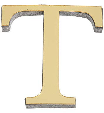 ABC Wandaufkleber 26 Gold Alphabet Wandtattoo 3D Spiegel Wandsticker, Kreativ Spiegel Buchstaben Aufkleber, DIY selbstklebende Schlafzimmer Wohnzimmer Kinderzimmer Colorful (T)