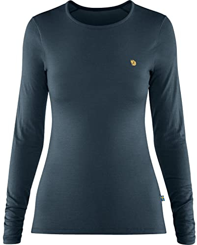 Fjällräven Damen Bergtagen Thinwool LS T-Shirt, Mountain Blue, M