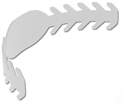 Maskenhalter für Mundschutz -Comfort- Verstellbare Maskenhaken wiederverwendbar Halterung Bandverlängerung für Atemschutzmasken Mask Extender (1x Weiß)