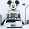 RoomMates RMK4541SLM Classic Mickey Head Peel and Stick Wandaufkleber, schwarz, weiß, pink