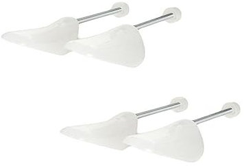VASANA Bahre Shaper - 2 paia di tendiscarpe regolabili in plastica, forma automatica per scarpe di sostegno, colore: Trasparente con bobina a molla