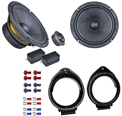 Ground Zero GZIC 165.2 Lautsprecher mit Einbauset passend für Opel Adam ab 2013 Türen vorne 300 Watt 165mm 2 Wege Kompo