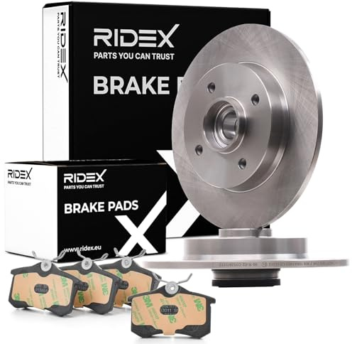 RIDEX Bremsenset Hinten 249,0mm Bremsscheiben und Bremsbeläge Kompatibel mit PEUGEOT 2008 Kombi CU