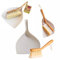 ECONATURAL by York Pala y Escoba pequeña Eco Natural | 34 x 25 x 7 cm | Juego de recogedor de bambú, Escoba con Mango de Forma Agradable y Firme en el Suelo, marrón y Blanco, 4062140-001740