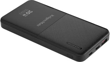 Krüger&Matz Powebank 10000mAh Li-pol mit QC- und PD-Funktion, KM0904, schwarz