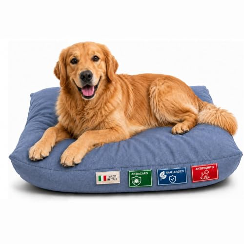 Dorian Home - Cuccia Cane Interno Taglia Grande, Media e Piccola - Cuscino Cane e Gatto Lavabile senza Sfoderare, Extra Imbottito e Morbido - Cuscino per Cani e Gatti Antimacchia Resistente ai Graffi