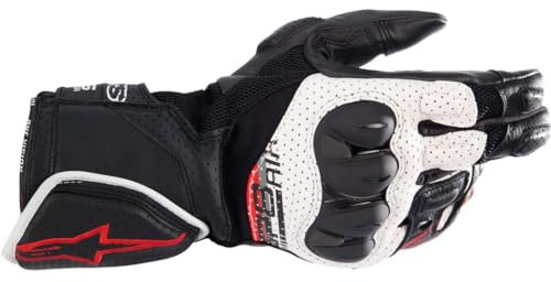 Alpinestars SP-8 Air Motorradhandschuhe (Black/White/Red,M)