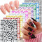 Taicols 10 Blätter 3D Design Nagel Sticker, Glitzer Herz Nagelsticker, Selbstklebend Valentinstag Nagelaufkleber Glänzend Liebe Herz Nagel Stickers DIY Nagelkunst Nägel Dekoration für Frauen Mädchen