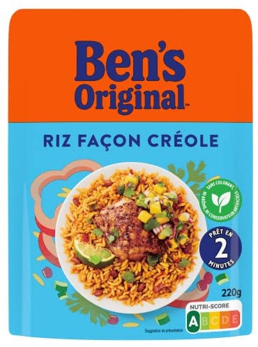 BEN'S ORIGINAL Riz façon Créole 2 min - 220g