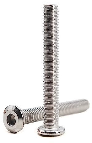 binifiMux 10 viti M8 x 80 mm con testa svasata a brugola per mobili, in acciaio inox 304