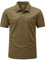 YSENTO Herren Poloshirts Kurzarm Polohemd T Shirts Golf Polo Slim Fit Tennis Polo T-Shirts mit Tasche(Braun,XL)