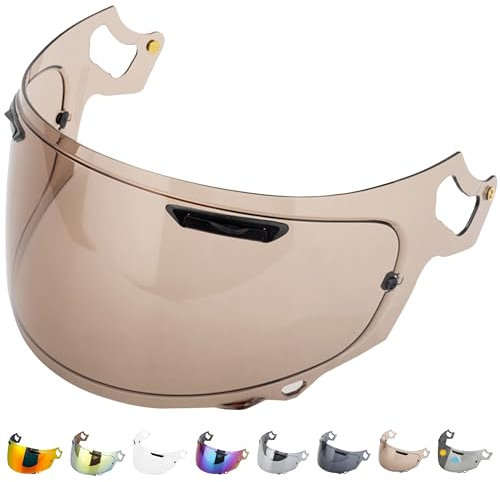 Everalo Visiere Compatible avec Casque Arai Chaser X - Rx7v - Quantic - Rx7x - Quantum X - Signet X - Defiant X - Concept X - Profile V - Qv Pro - Vas V - Ecran Visière Pinlock Ready (Noire 30%)