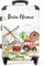 NoBoringSuitcases.com® Fotokoffer personalisiert, Kinderkoffer, 67x43x25cm - Kinder reisekoffer, Kinderkoffer Jungen - Hartschalenkoffer - Bauernhoftiere Mittelgroß mit Rollen - Koffer mit Namen
