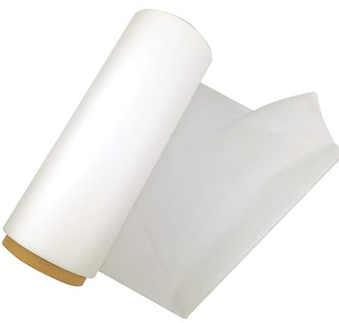 OXFUZZ Film Pré-Enduit BOPP pour Machine De Plastification à Chaud Et à Froid, Noyau De 1 Pouce, Rouleaux, 30 Cm × 200M,White